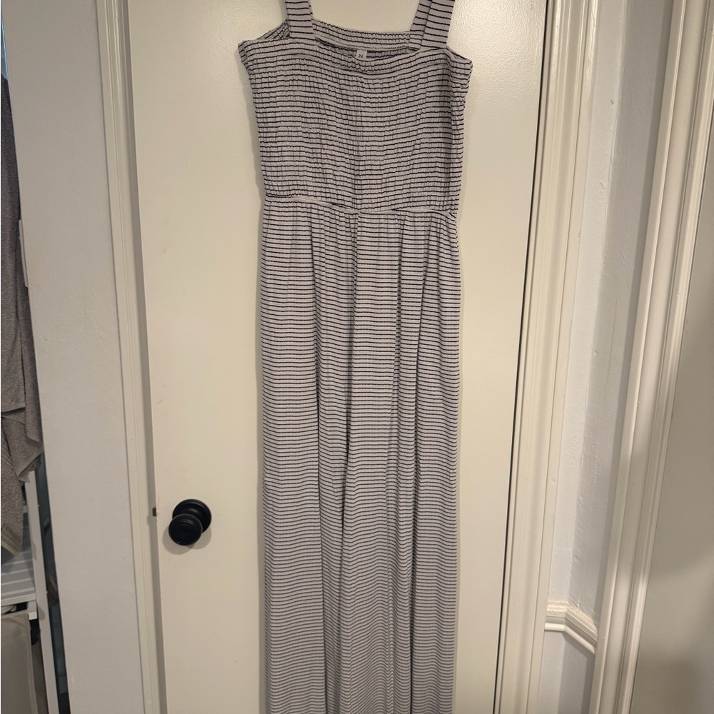 Striped Sleeveless Jumpsuit